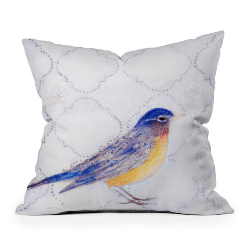 Hadley Hutton American Robin Outdoor Throw Pillow