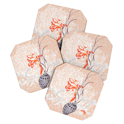 Hadley Hutton Coral Sea Collection 2 Coaster Set