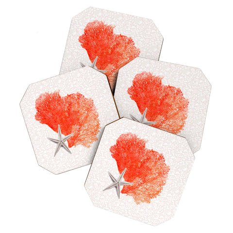 Hadley Hutton Coral Sea Collection 4 Coaster Set