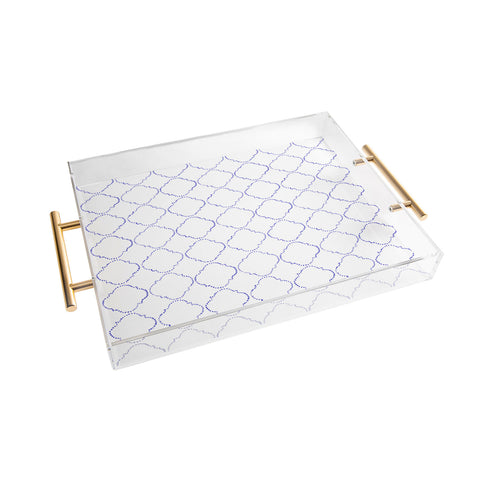 Hadley Hutton Dotty Blue Acrylic Tray