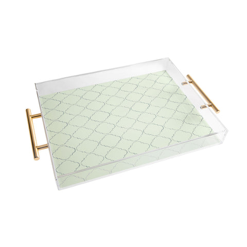 Hadley Hutton Dotty Green Acrylic Tray