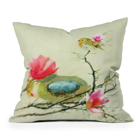 Hadley Hutton Magnolia Bird Outdoor Throw Pillow