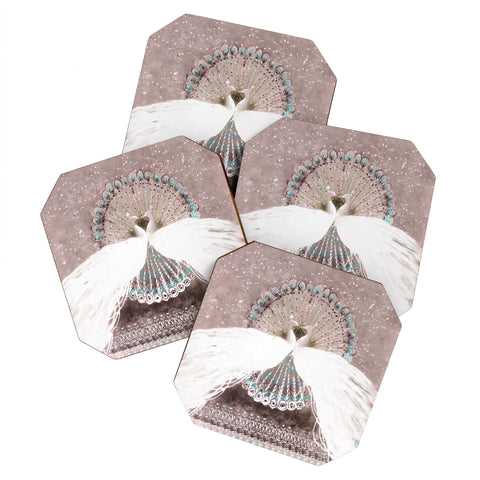 Hadley Hutton Pair Of Peacocks Coaster Set