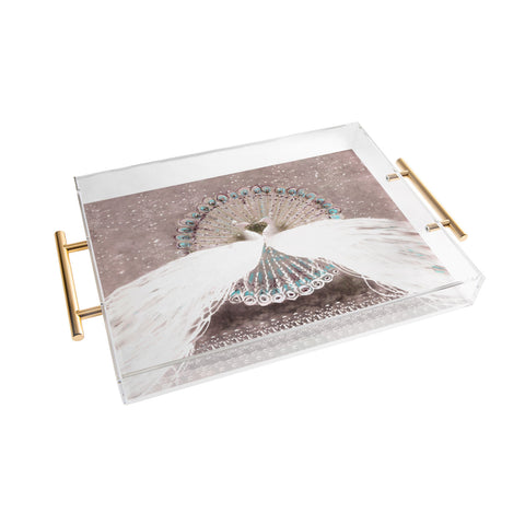 Hadley Hutton Pair Of Peacocks Acrylic Tray