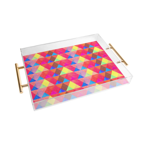 Hadley Hutton Scaled Triangles 1 Acrylic Tray