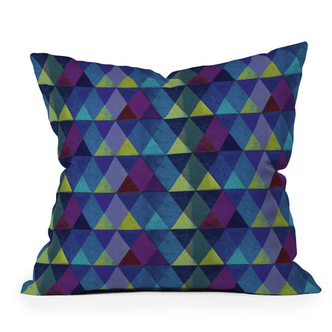 Hadley Hutton Scaled Triangles 3 Outdoor Throw Pillow