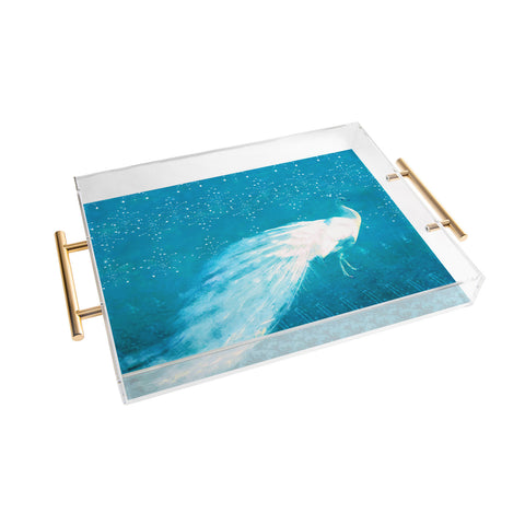 Hadley Hutton Starry Night Peacock Acrylic Tray