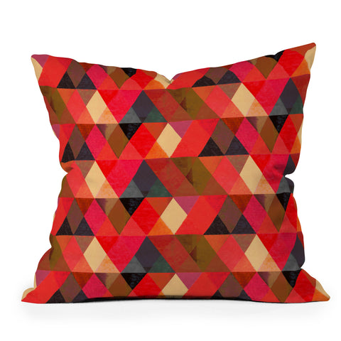 Hadley Hutton Triangular Diamonds 3 Outdoor Throw Pillow