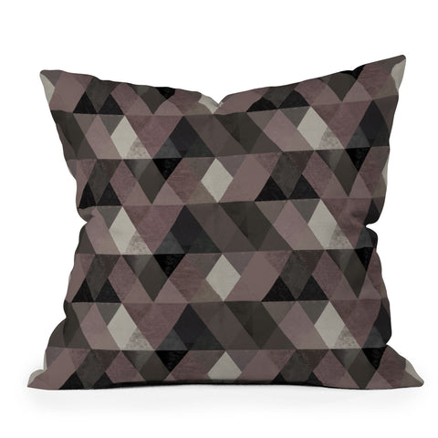 Hadley Hutton Triangular Diamonds 4 Outdoor Throw Pillow