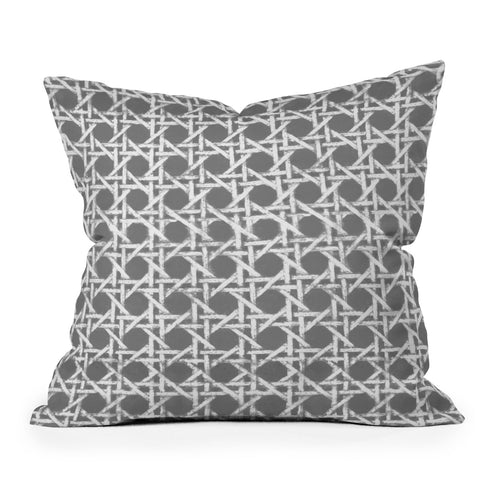 Hadley Hutton Woven Grey Outdoor Throw Pillow