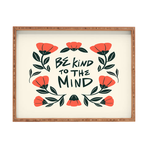 haleyum Be Kind to the Mind Rectangular Tray