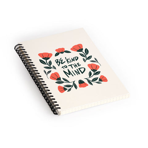 haleyum Be Kind to the Mind Spiral Notebook