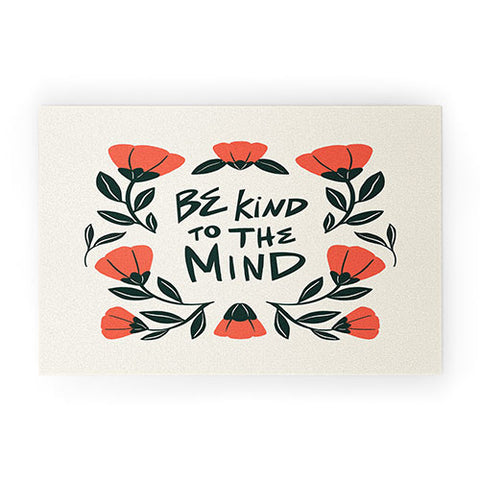 haleyum Be Kind to the Mind Welcome Mat