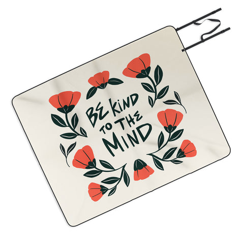 haleyum Be Kind to the Mind Picnic Blanket