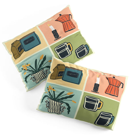 haleyum Coffee Essentials Still Life Pillow Shams