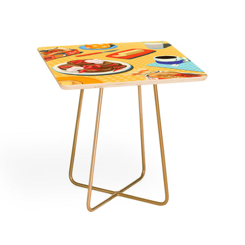 haleyum English Muffins for Breakfast Side Table