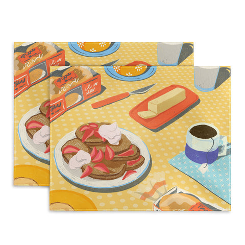 haleyum English Muffins for Breakfast Placemat