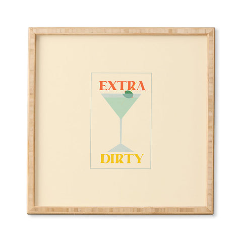 haleyum Extra Dirty Martini Framed Wall Art