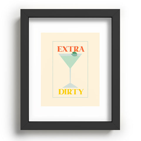 haleyum Extra Dirty Martini Recessed Framing Rectangle