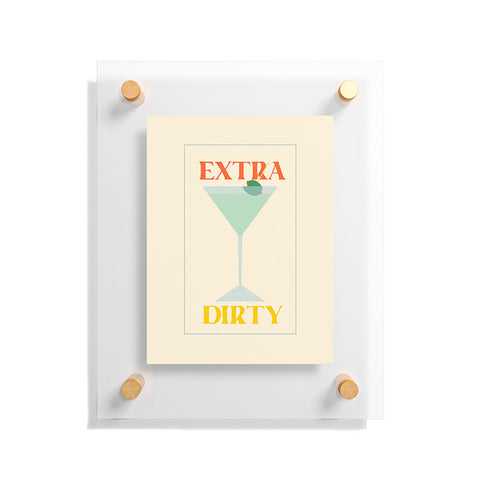 haleyum Extra Dirty Martini Floating Acrylic Print