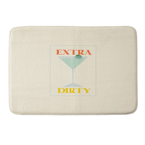haleyum Extra Dirty Martini Memory Foam Bath Mat