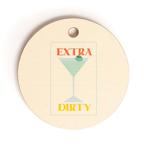 haleyum Extra Dirty Martini Cutting Board Round