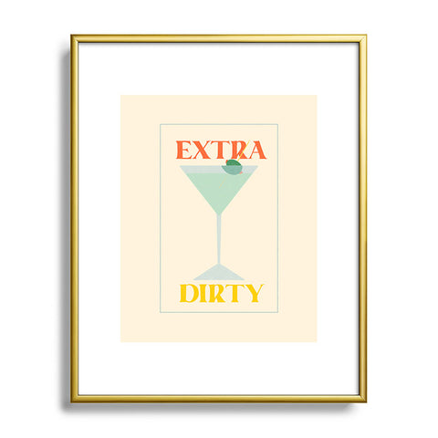 haleyum Extra Dirty Martini Metal Framed Art Print
