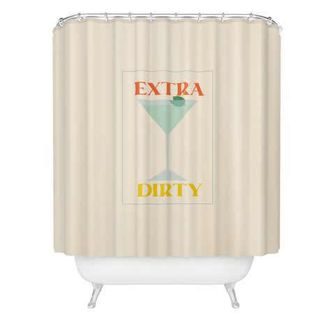 haleyum Extra Dirty Martini Shower Curtain