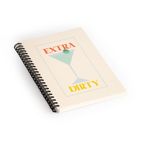 haleyum Extra Dirty Martini Spiral Notebook