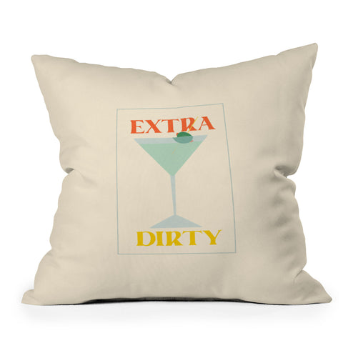 haleyum Extra Dirty Martini Throw Pillow