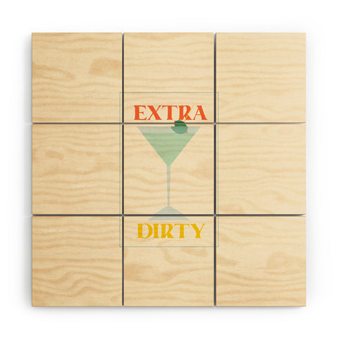 haleyum Extra Dirty Martini Wood Wall Mural