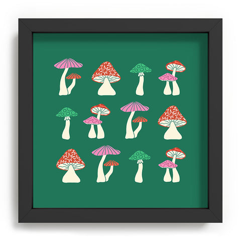 haleyum Festive Mushrooms Recessed Framing Square