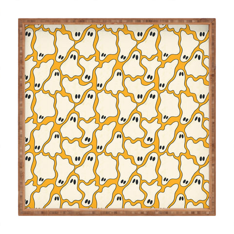 haleyum Ghost Party Square Tray