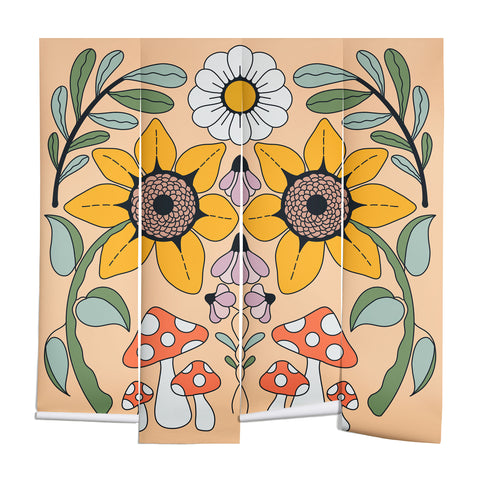 haleyum Kaleidoscope Garden Wall Mural