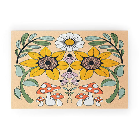 haleyum Kaleidoscope Garden Welcome Mat