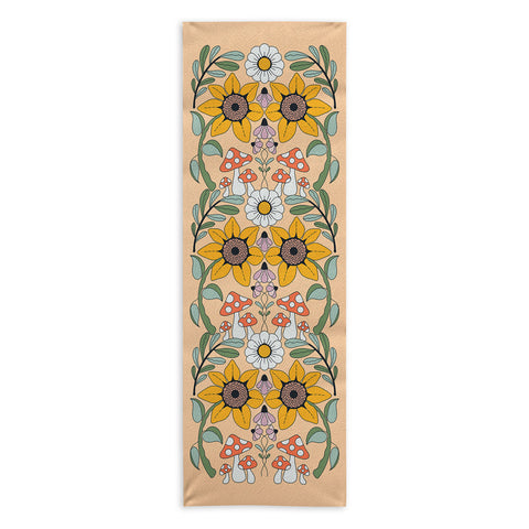 haleyum Kaleidoscope Garden Yoga Towel