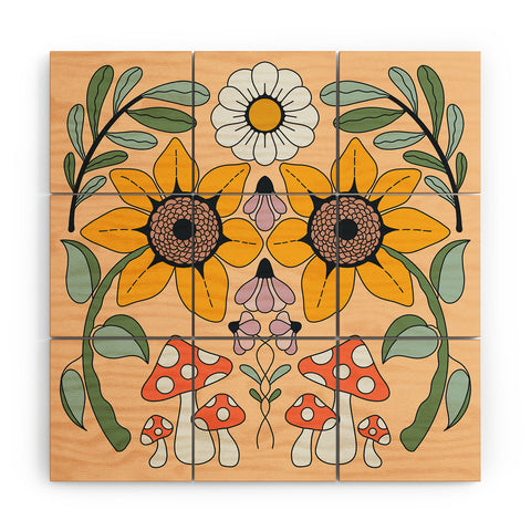 haleyum Kaleidoscope Garden Wood Wall Mural