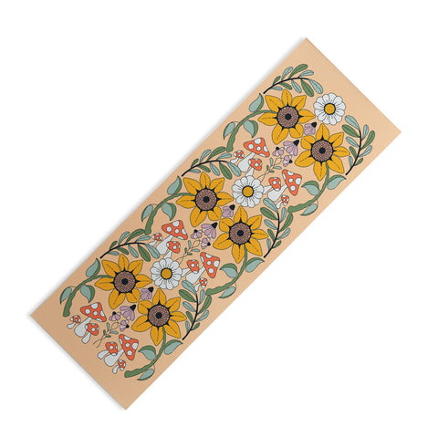 haleyum Kaleidoscope Garden Yoga Mat