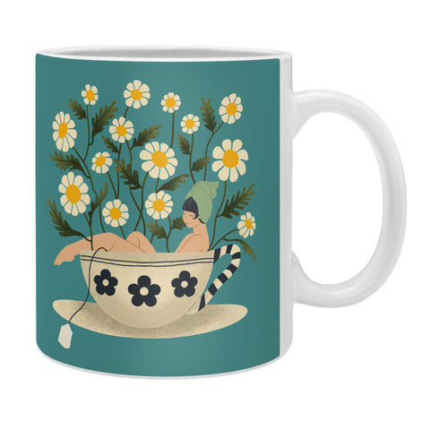 haleyum Lady in a Chamomile Tea Bath Coffee Mug