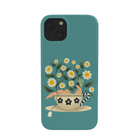 haleyum Lady in a Chamomile Tea Bath Phone Case