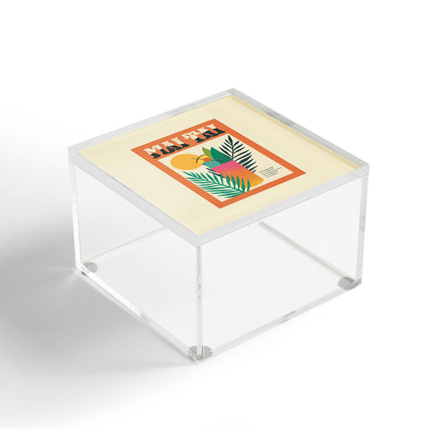 haleyum Mai Tai Vintage Cocktail Recipe Acrylic Box