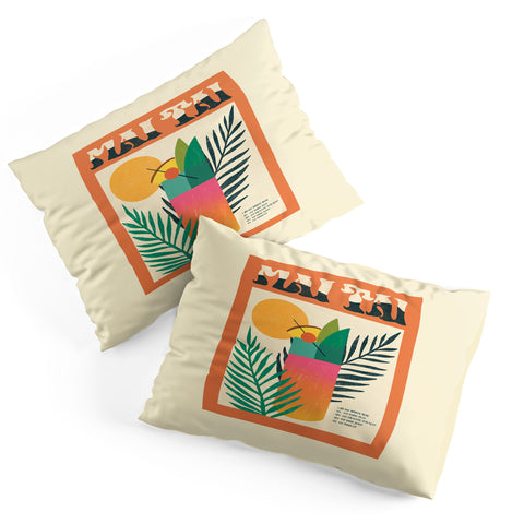 haleyum Mai Tai Vintage Cocktail Recipe Pillow Shams