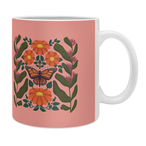haleyum Monarch Butterfly and Milkweed Coffee Mug