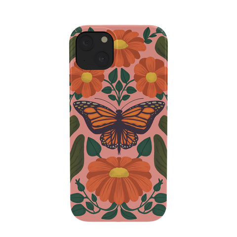 haleyum Monarch Butterfly and Milkweed Phone Case