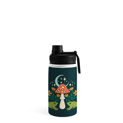 haleyum Moonlight frogs and mushrooms Water Bottle
