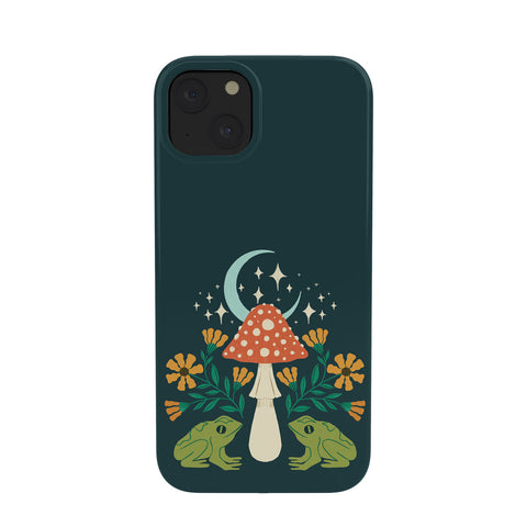 haleyum Moonlight frogs and mushrooms Phone Case