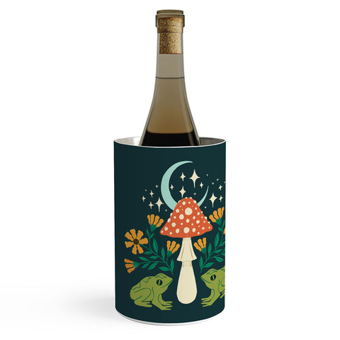 haleyum Moonlight frogs and mushrooms Wine Chiller