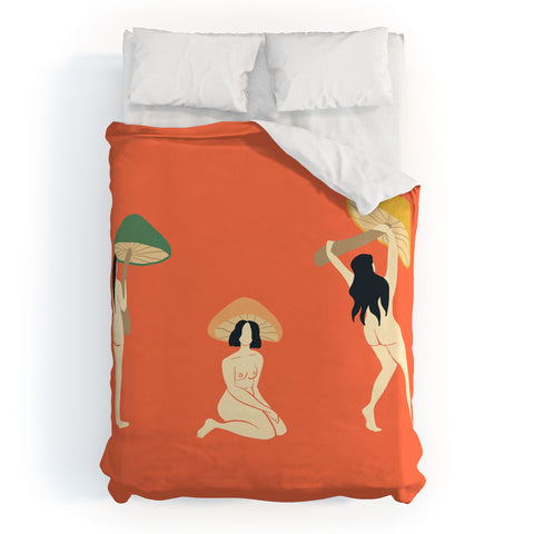 haleyum Mushroom Ladies Duvet Cover