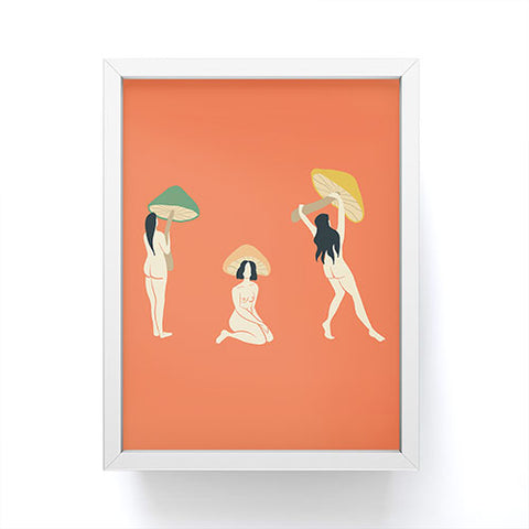 haleyum Mushroom Ladies Framed Mini Art Print