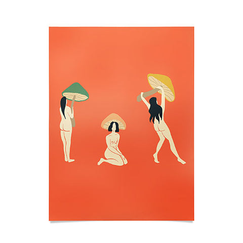 haleyum Mushroom Ladies Poster